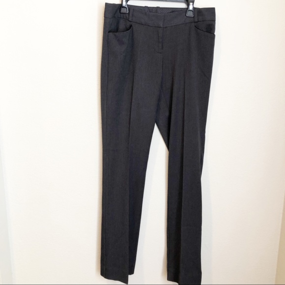 Express Drew Fit Dark Charcoal Gray Trousers